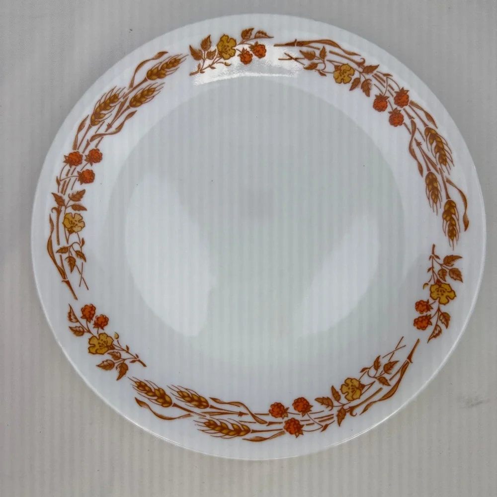 Corelle Autumn Harvest Dinner Plates Set of 5 Wheat 8.5 Inch